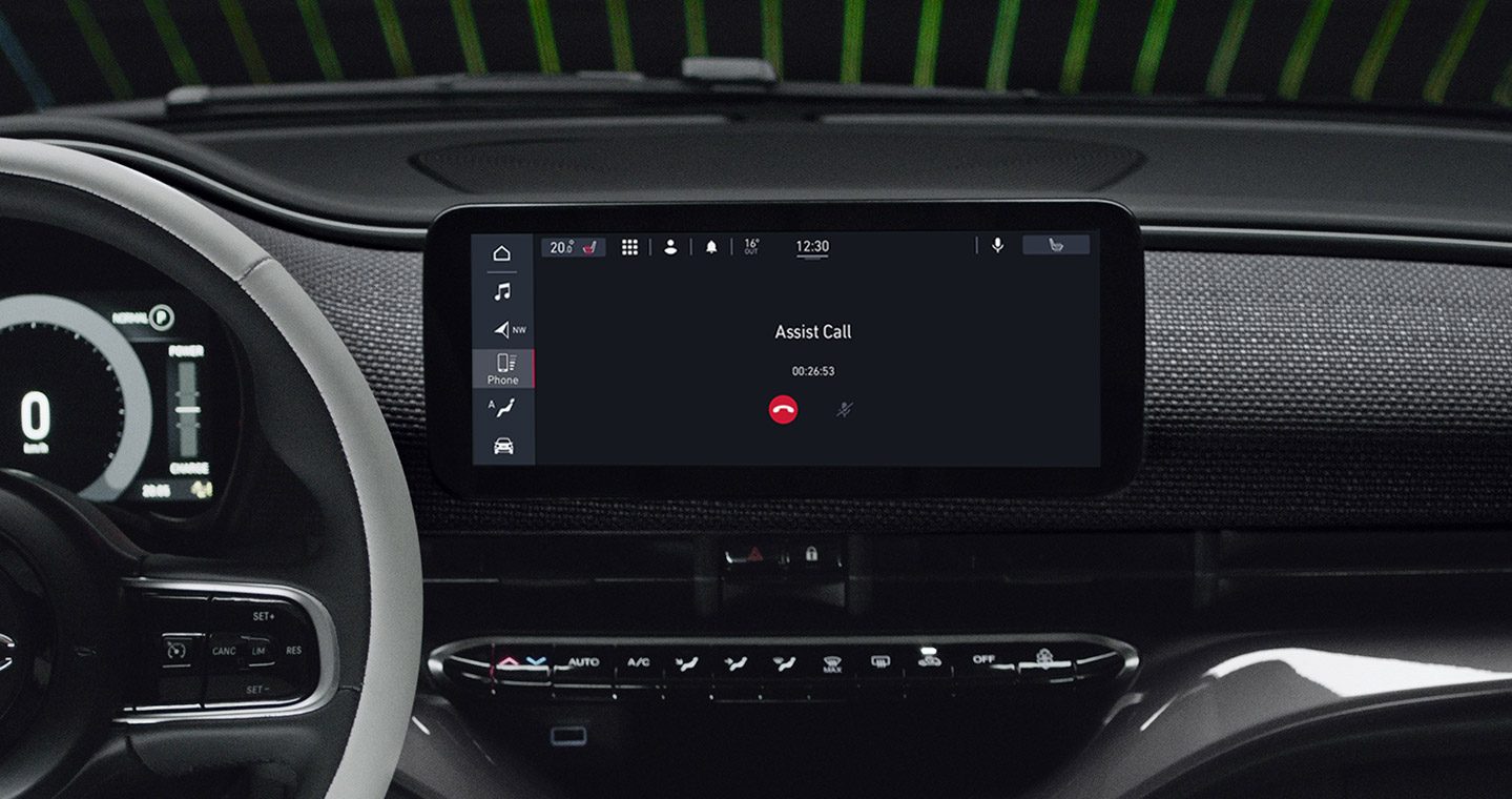 RUIYA Für Fiat 500 E Uconnect 5 2021 2022 10'' Auto GPS Navigation